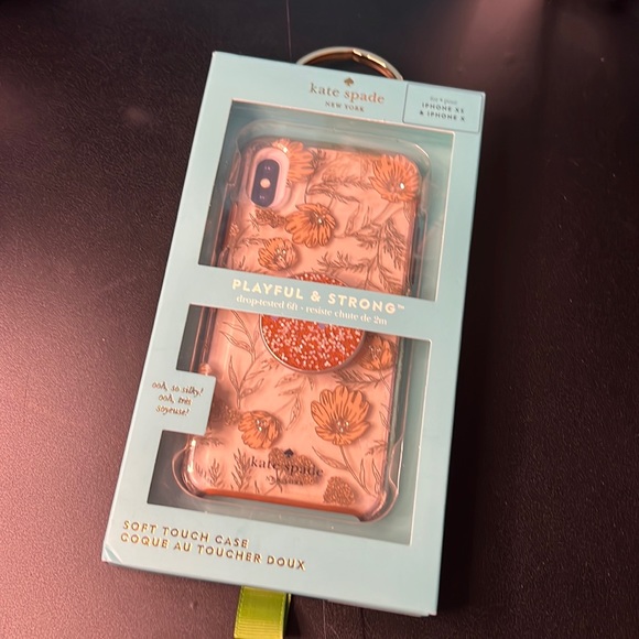 Kate Spade New York Floral Phone Case with Popsocket iPhone XS & iPhone X - Picture 2 of 8